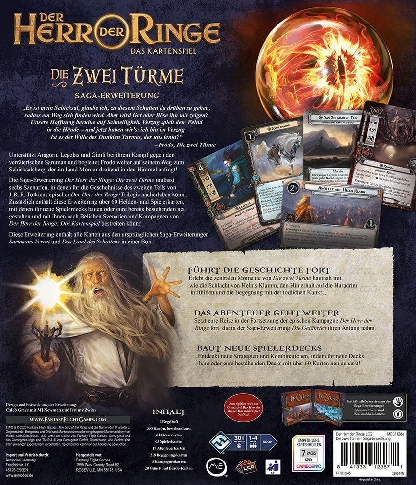 Der Herr der Ringe: Das Kartenspiel LCG (DE): Die Zwei Türme, Saga-Erweiterung
