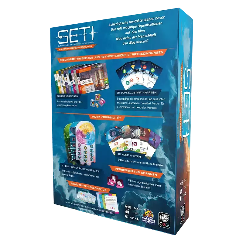 SETI: Raumfahrtorganisationen (DE), Erweiterung