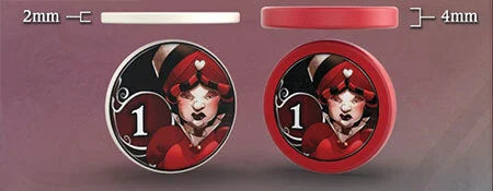 Wonderland's War: Premium Chips Set, 200+ Acryl Tokens, Deluxe-Erweiterung