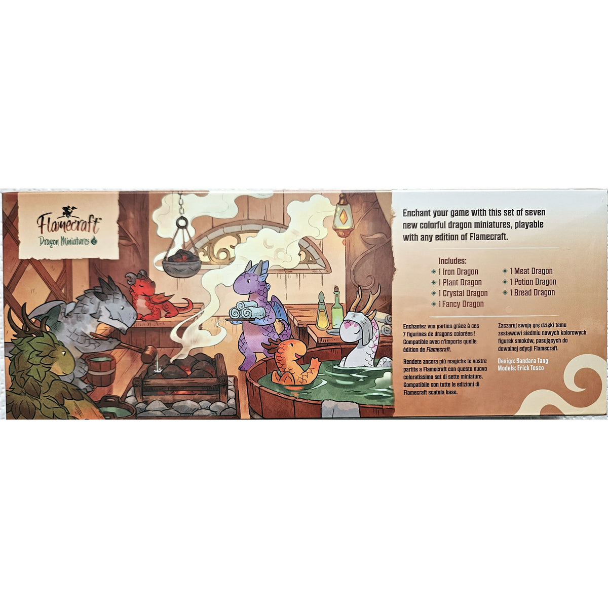 Flamecraft: Dragon Miniatures - Series 2, 7 Drachenfiguren, Deluxe-Erweiterung
