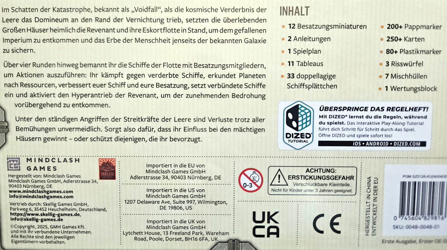Revenant (DE), Grundspiel, Retail-Version, Skellig Games, Mindclash, Kennerspiel