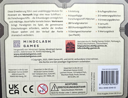 Revenant: Vernunft und Vertrauen (DE), Erweiterung, Skellig Games, Brettspiel