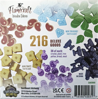 Flamecraft: Wooden Tokens Deluxe Goods, 216 Ressourcen Holzmarker, Erweiterung