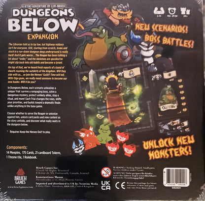 Keep The Heroes Out: Dungeons Below (EN), Erweiterung: Monster, Bosskämpfe, Szenarien