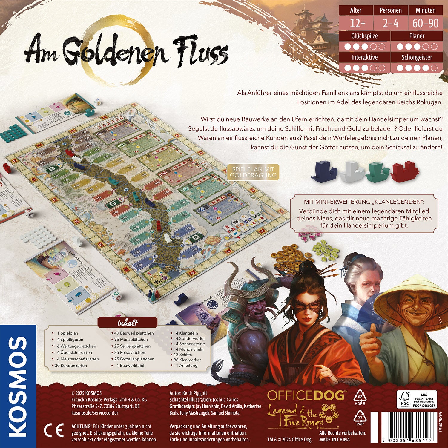 Am Goldenen Fluss, KOSMOS, Rückseite