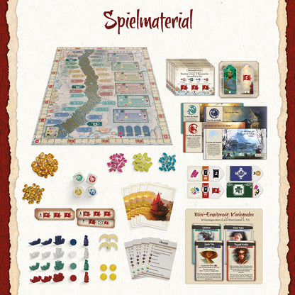 Am Goldenen Fluss, KOSMOS, Spielmaterial