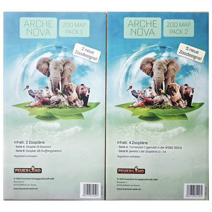 Arche Nova: Zoo Map Pack 1 & 2 (DE), Bundle, Brettspiel-Erweiterung, Feuerland