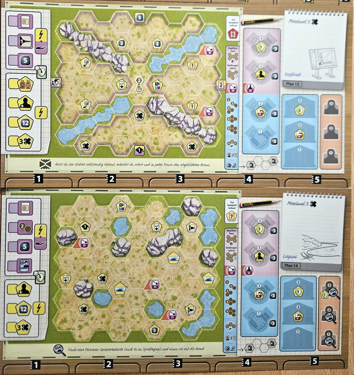 Arche Nova: Zoo Map Pack 1 & 2 (DE), Bundle, Brettspiel-Erweiterung, Feuerland