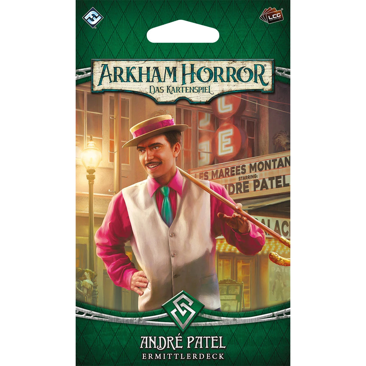 Arkham Horror LCG Das Kartenspiel: 5x spielfertige Ermittlerdecks, Erweiterungen