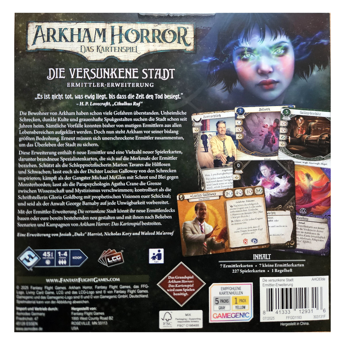 Arkham Horror Das Kartenspiel LCG (DE): Die Versunkene Stadt, Ermittler- & Kampagnen-Erweiterung