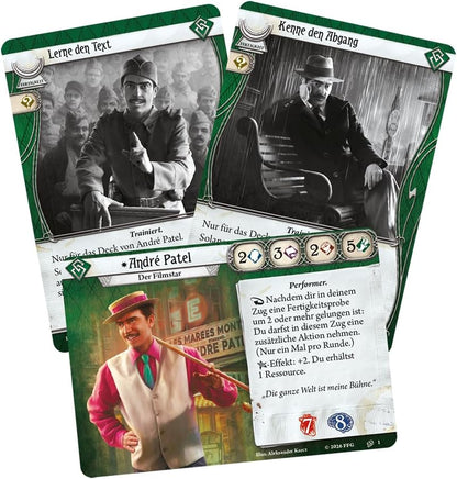 Arkham Horror LCG Das Kartenspiel: 5x spielfertige Ermittlerdecks, Erweiterungen