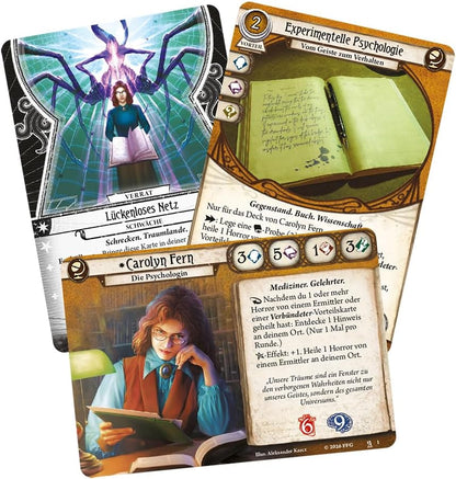Arkham Horror LCG Das Kartenspiel: 5x spielfertige Ermittlerdecks, Erweiterungen