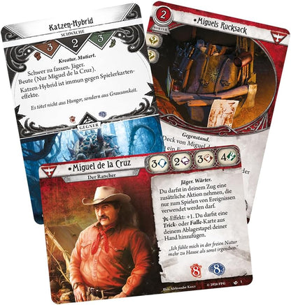 Arkham Horror LCG Das Kartenspiel: 5x spielfertige Ermittlerdecks, Erweiterungen