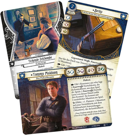 Arkham Horror LCG Das Kartenspiel: 5x spielfertige Ermittlerdecks, Erweiterungen