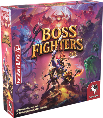 Boss Fighters QR, Deutsche Version, Pegasus Spiele, 3D-Box