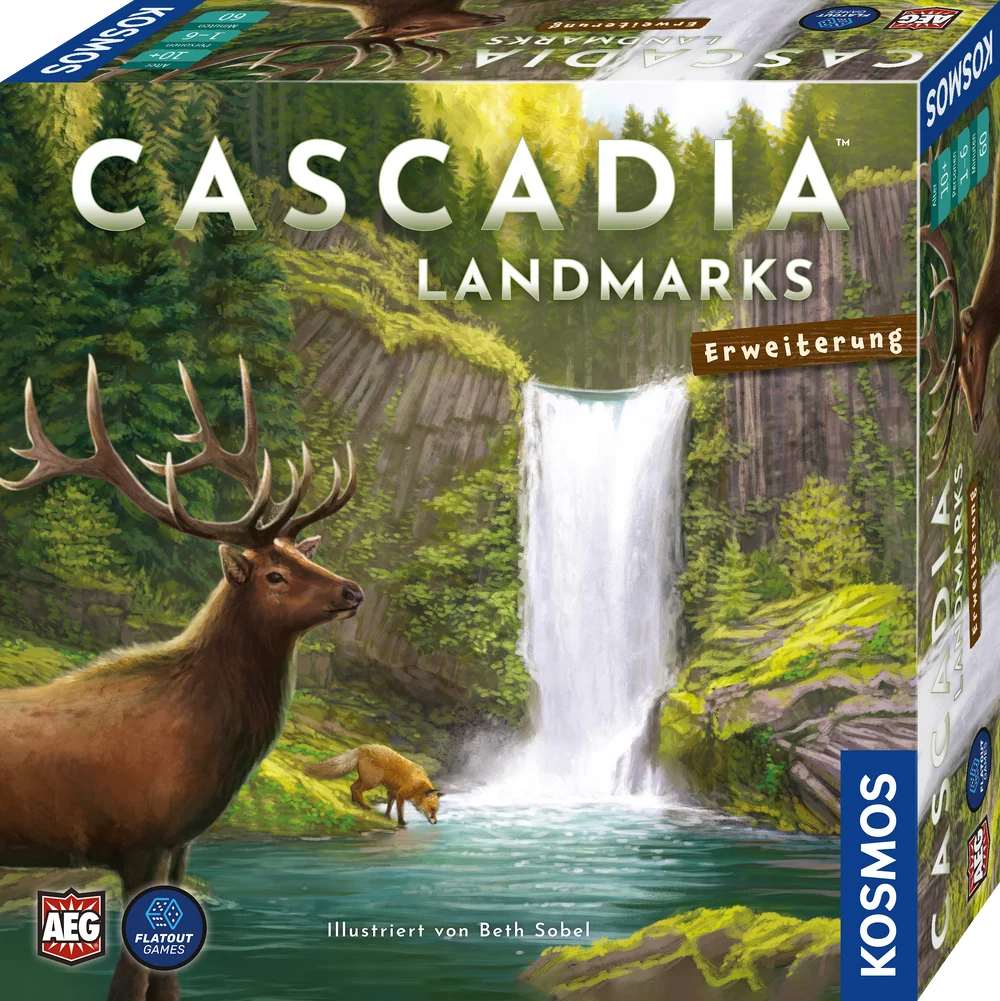 Cascadia: Landmarks (DE), Erweiterung zum Spiel des Jahres 2022, KOSMOS