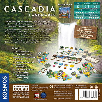 Cascadia: Landmarks (DE), Erweiterung zum Spiel des Jahres 2022, KOSMOS