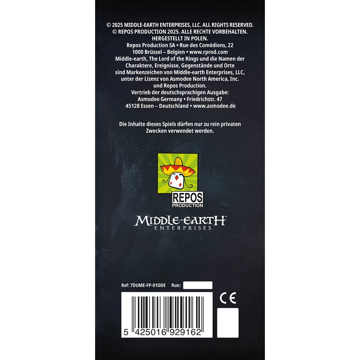 Der Herr der Ringe: Duell um Mittelerde (DE): Bundle mit der Erweiterung Verbündete, Brettspiel, Repos Production