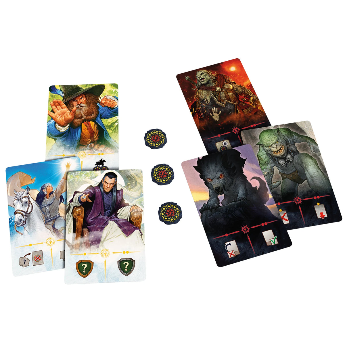 Der Herr der Ringe: Duell um Mittelerde (DE): Bundle mit der Erweiterung Verbündete, Brettspiel, Repos Production