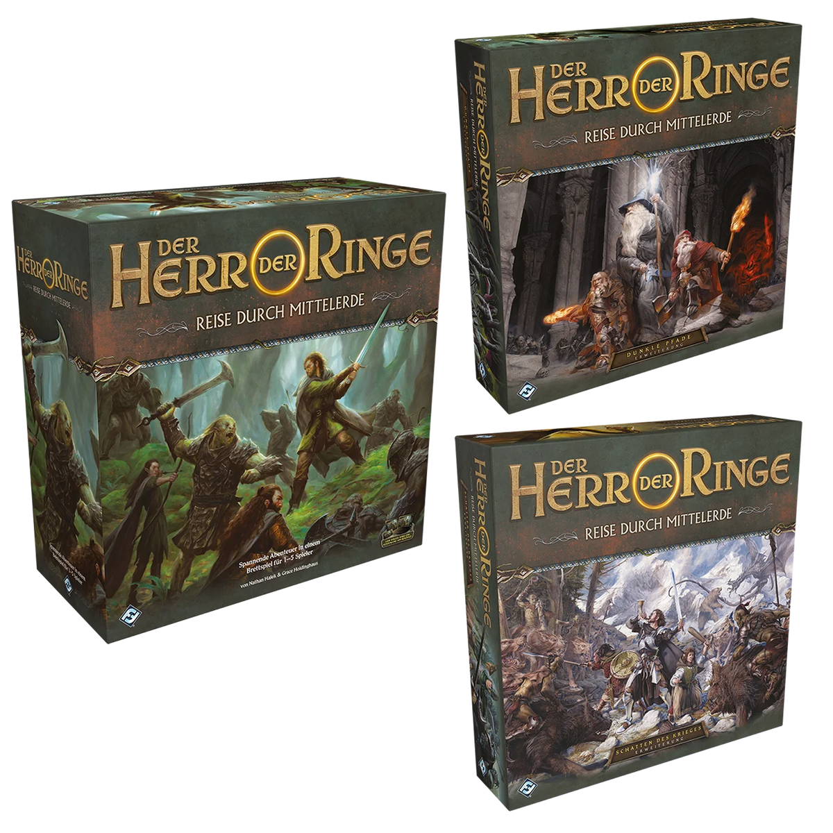 Der Herr der Ringe: Reise durch Mittelerde (DE) Bundle, Grundspiel & 2 große Erweiterungen