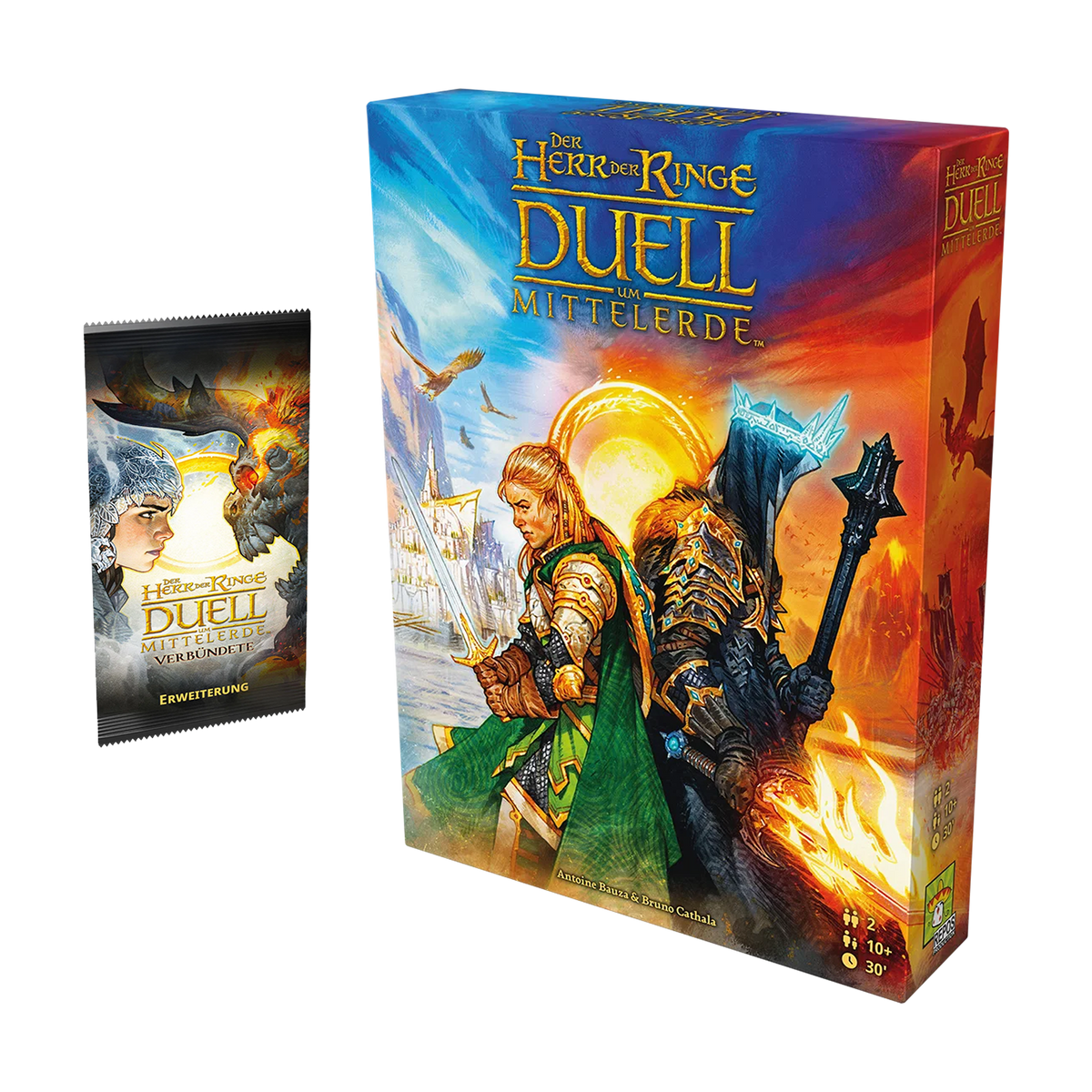 Der Herr der Ringe: Duell um Mittelerde (DE): Bundle mit der Erweiterung Verbündete, Brettspiel, Repos Production