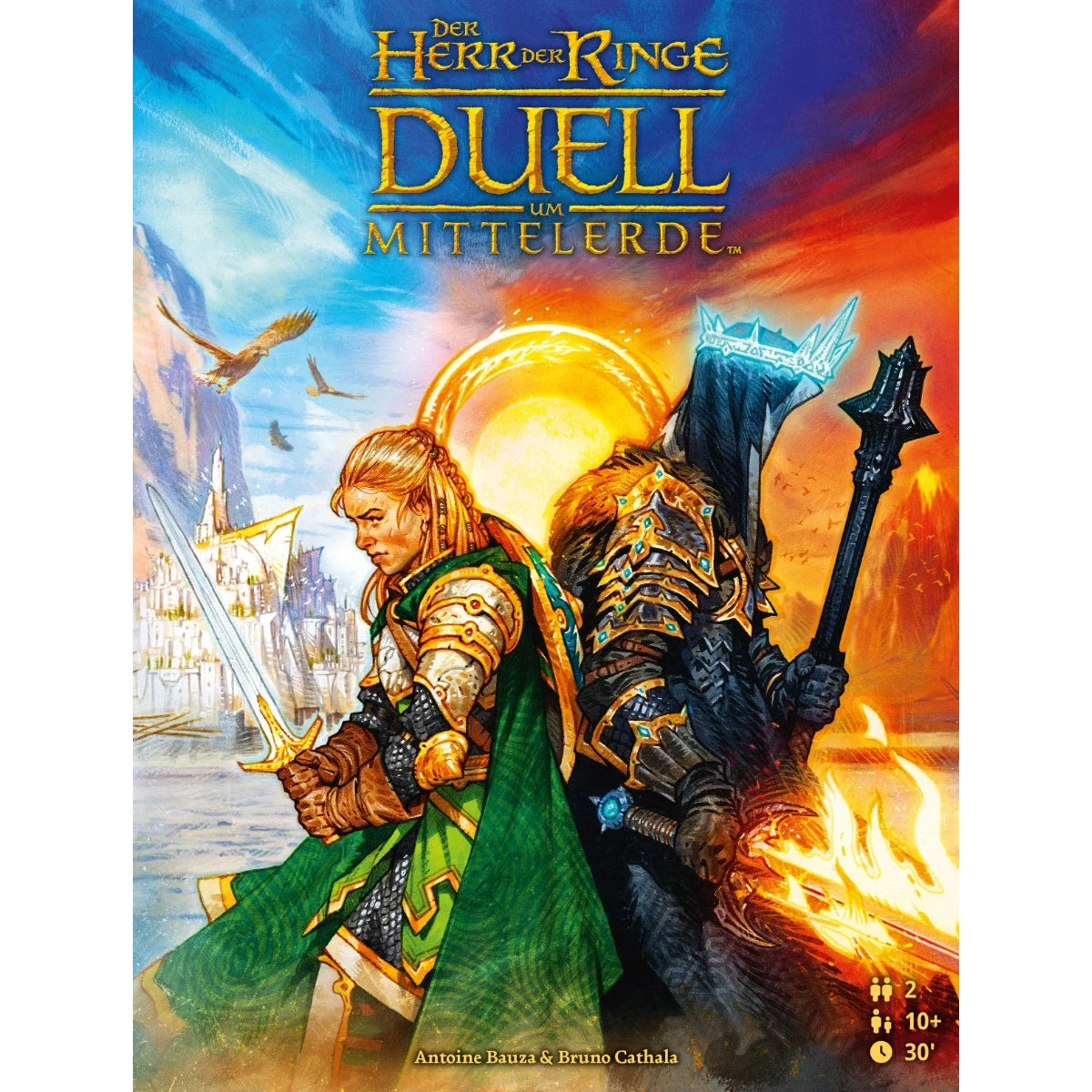 Der Herr der Ringe: Duell um Mittelerde (DE): Bundle mit der Erweiterung Verbündete, Brettspiel, Repos Production