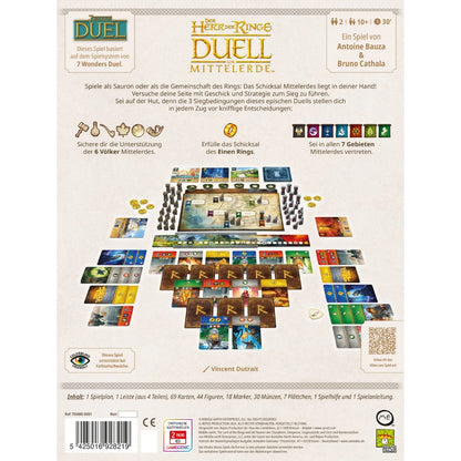 Der Herr der Ringe: Duell um Mittelerde (DE): Bundle mit der Erweiterung Verbündete, Brettspiel, Repos Production