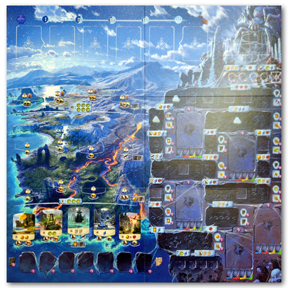 Die verlorenen Ruinen von Arnak - Abenteuerkiste, Spielplan: Nacht-Seite