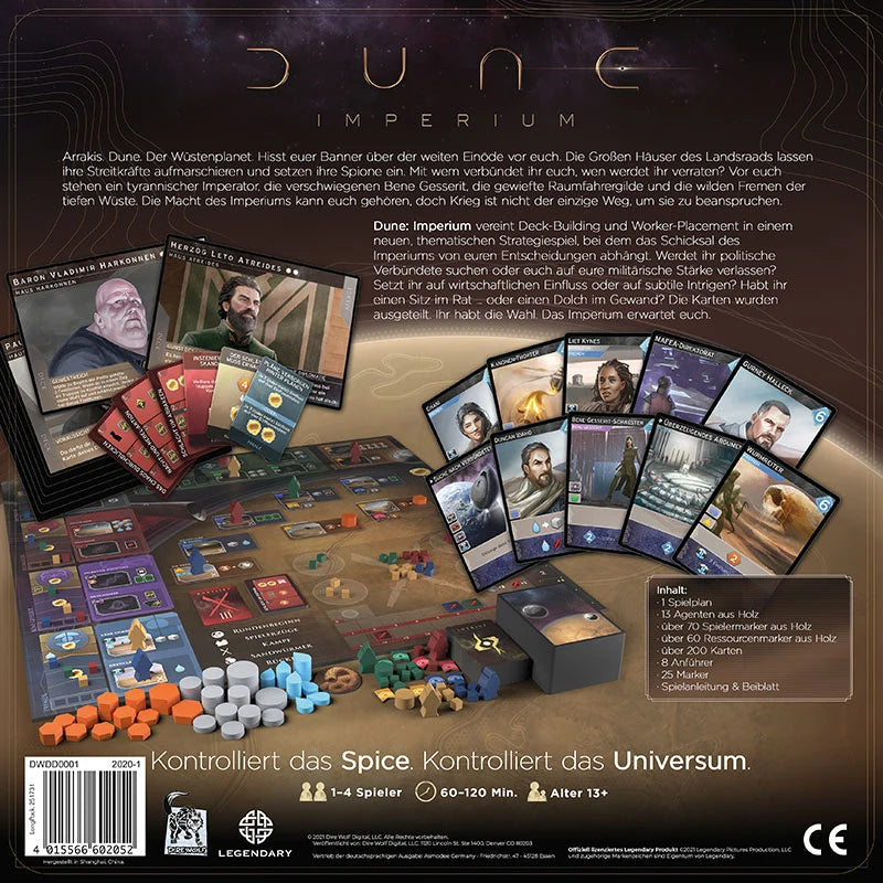 Dune Imperium Grundspiel (DE), Kennerspiel, Brettspiel, Direwolf