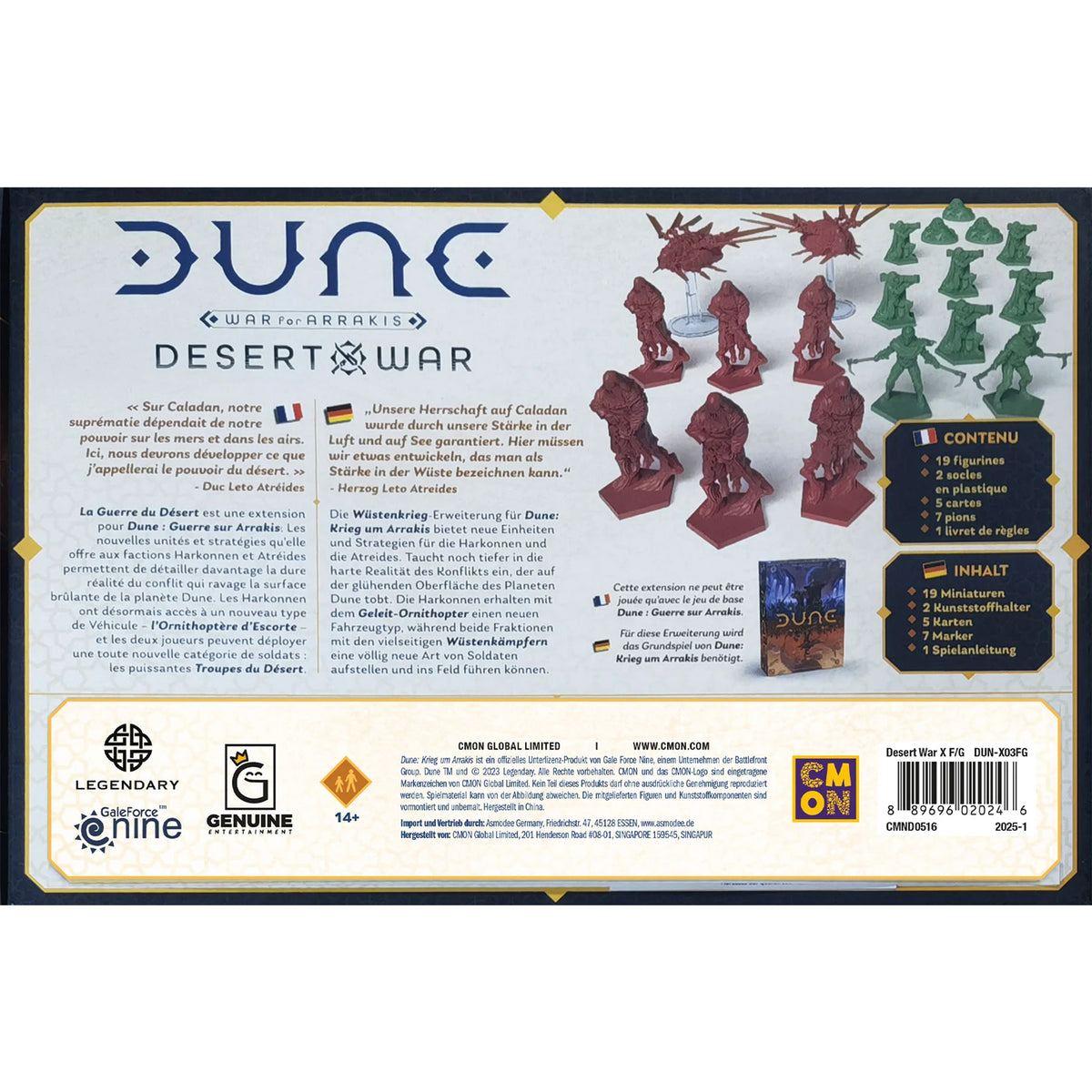 Dune: Krieg um Arrakis – Desert War (Wüstenkrieg) (DE, FR), Erweiterung, CMON