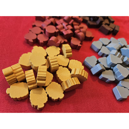 Emberleaf: Bag’o’Upgrades, Deluxe-Ressourcen-Erweiterung, 131 Holz-Token&-Marker