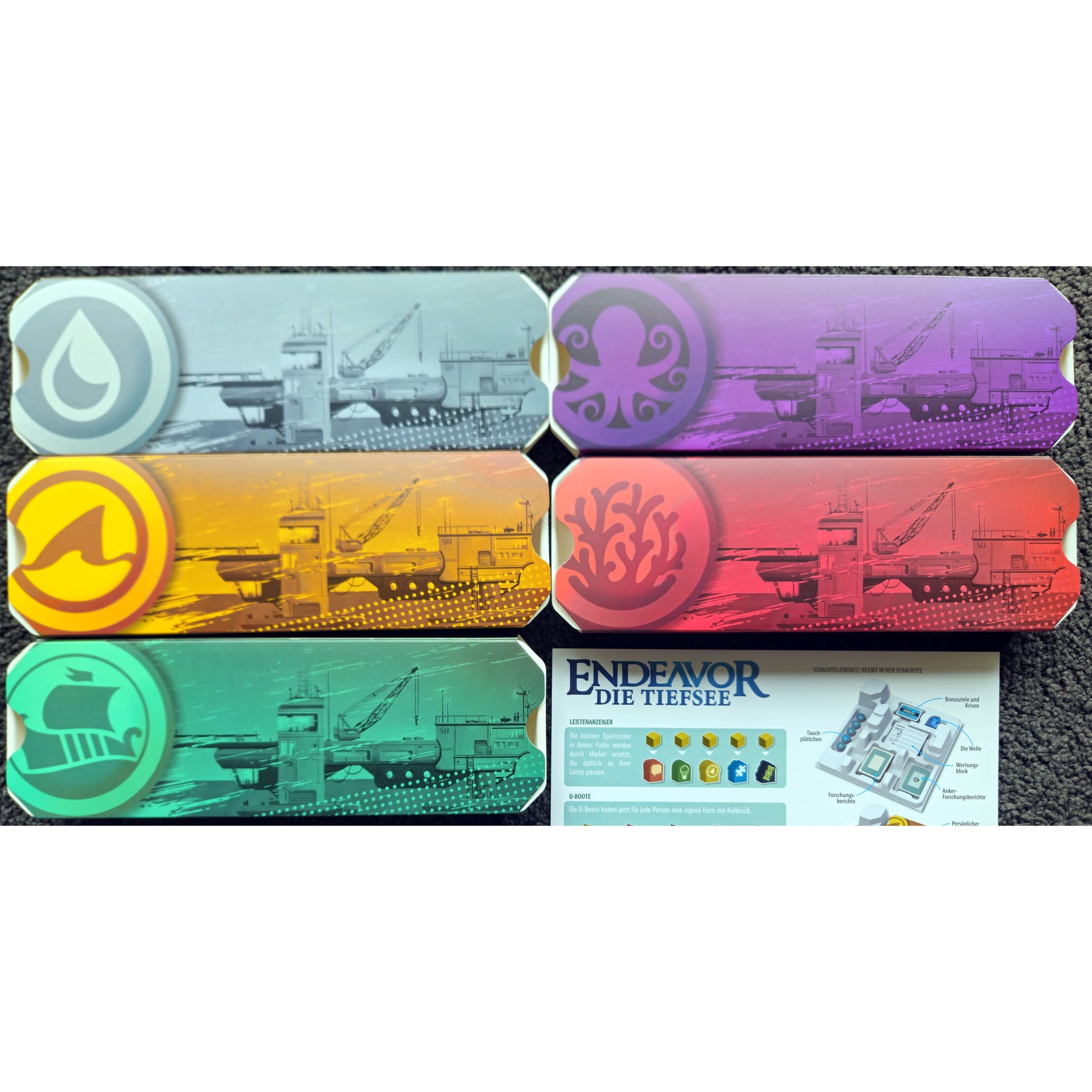 Endeavor die Tiefsee: Deluxe-Erweiteiterung, Spieler-Trays
