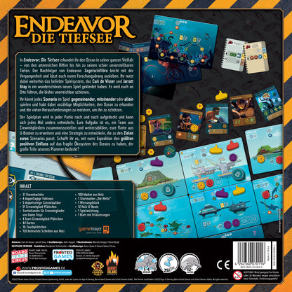 Endeavor die Tiefsee, Retail-Edition, Rückseite