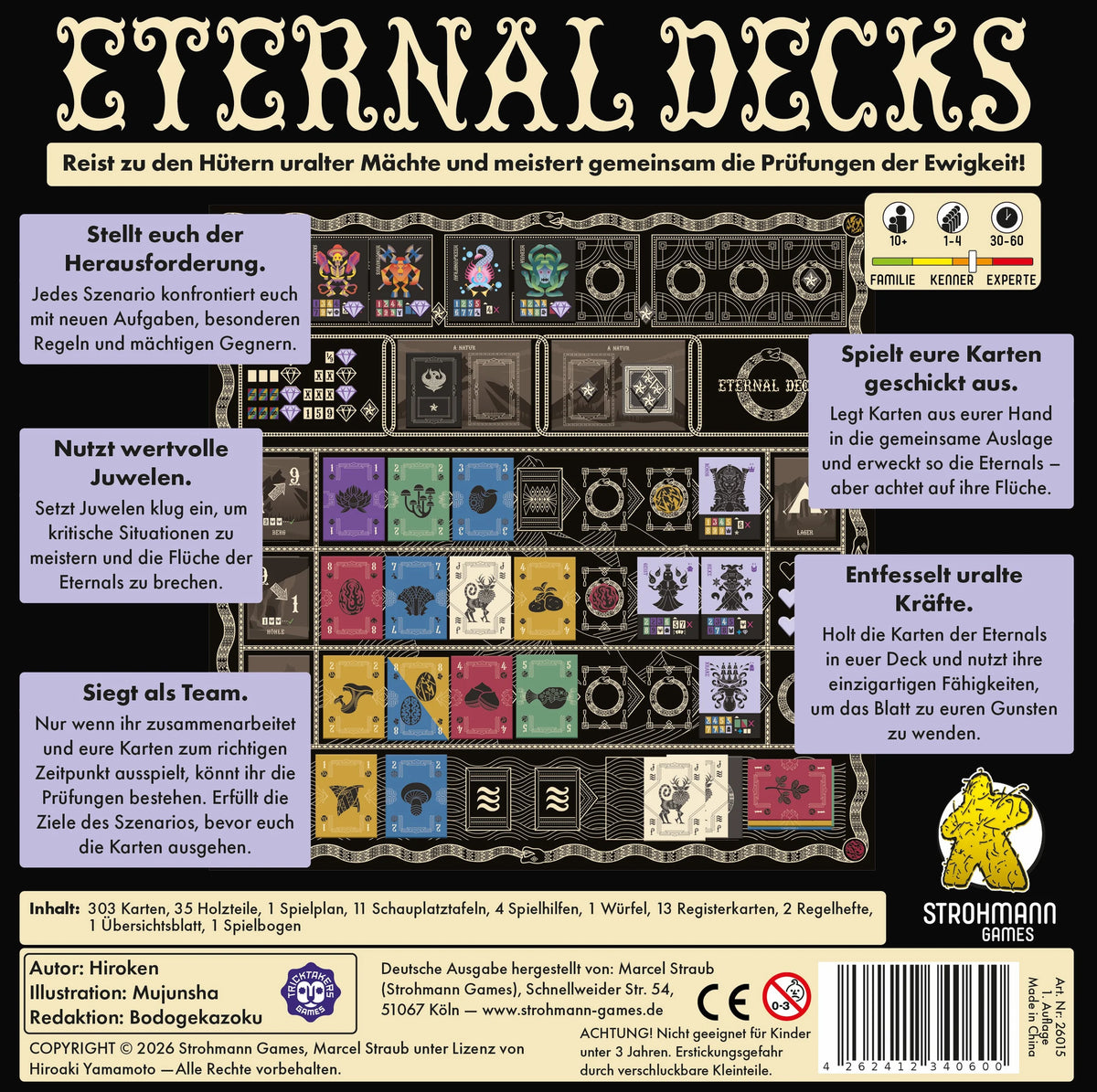 Eternal Decks (DE), deutsche Ausgabe, Kartenspiel, kooperatives Brettspiel, Hiroken