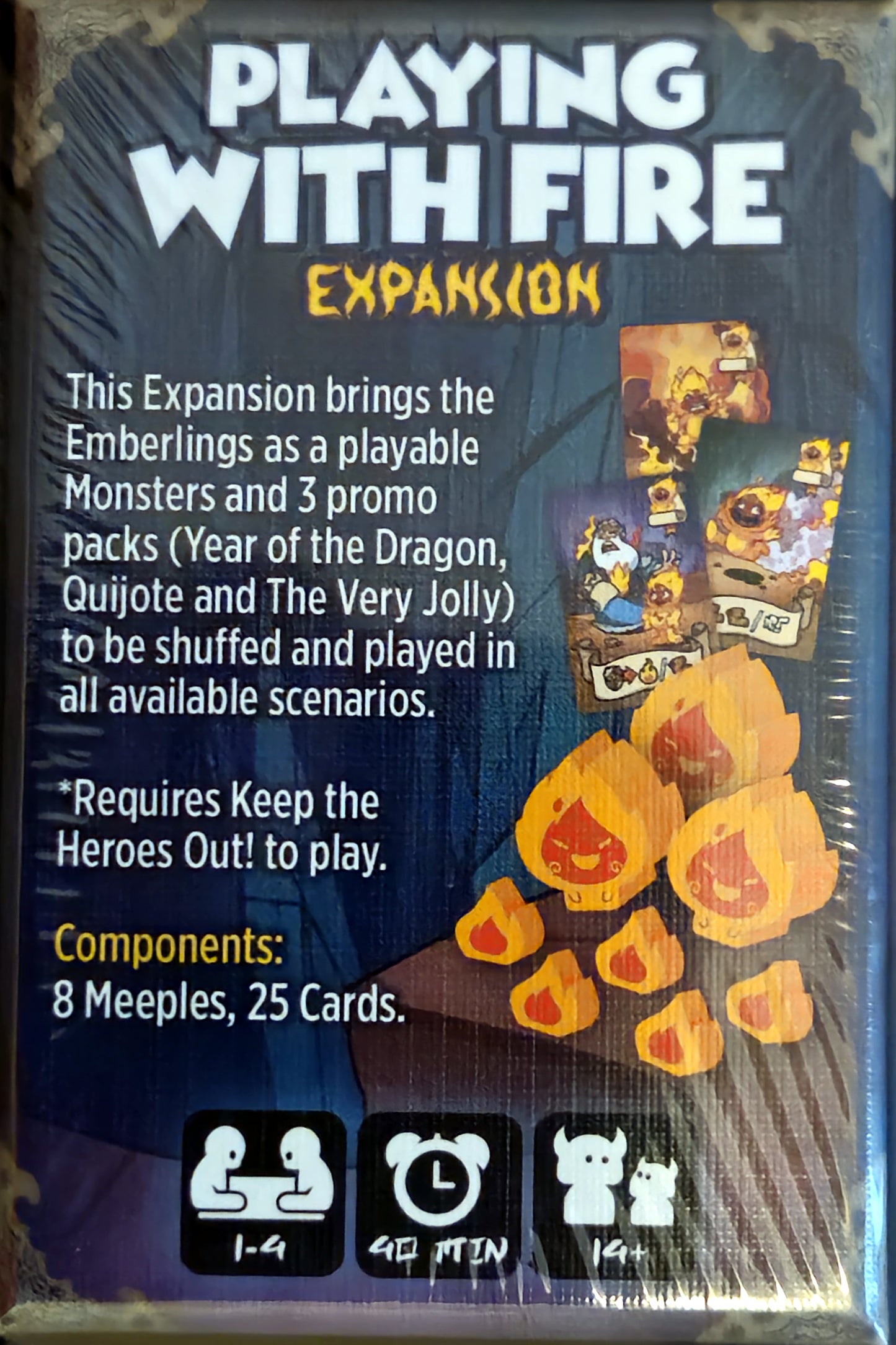 Keep the Heroes Out: Playing With Fire, Monster Expansion, Description & Components