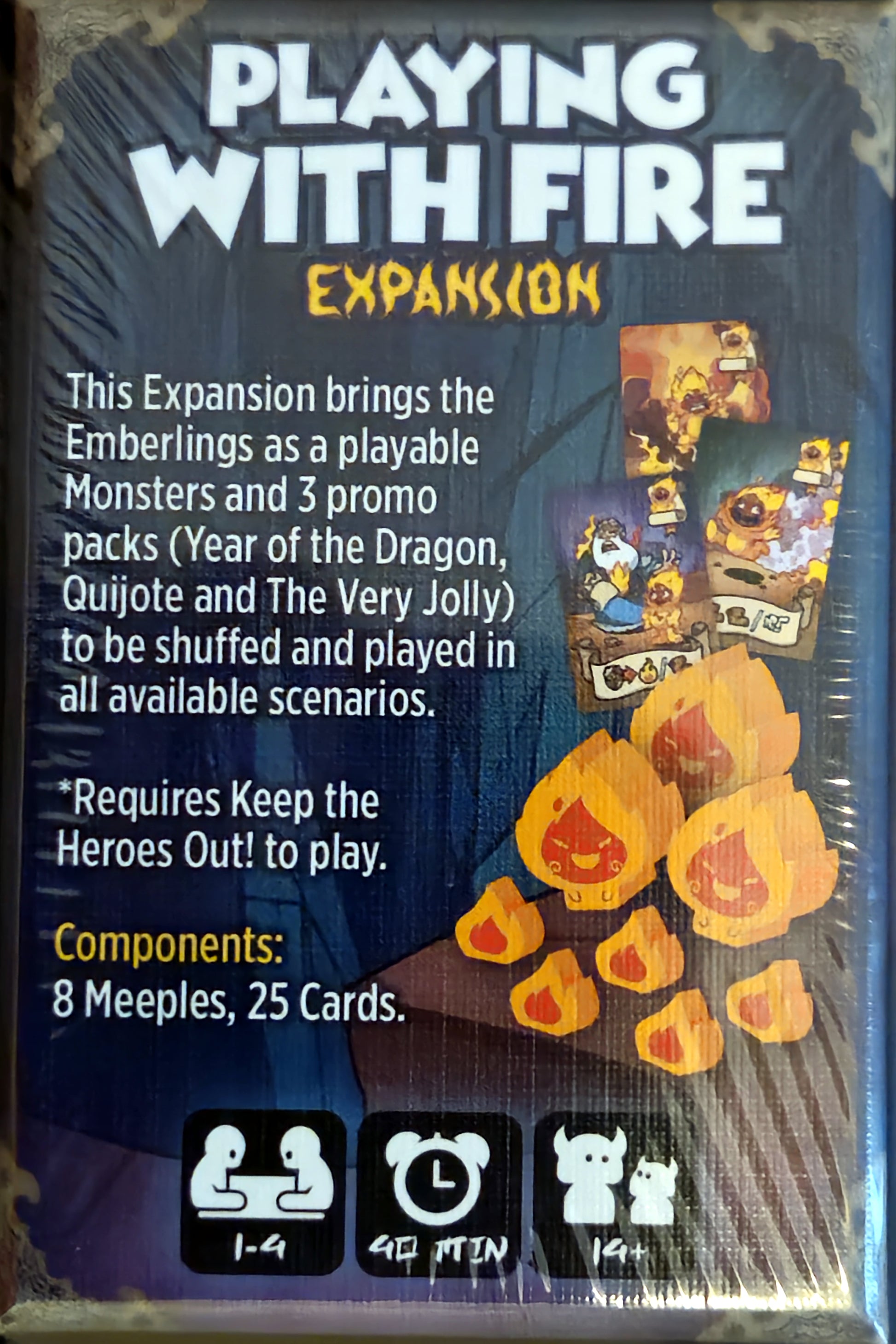 Keep the Heroes Out: Playing With Fire, Monster Expansion, Description & Components