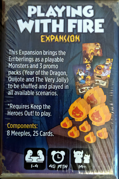 Keep the Heroes Out: Playing With Fire, Monster Expansion, Description & Components