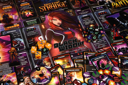 Marvel Dice Throne: Captain Marvel, Black Panther, Doctor Strange & Black Widow (DE)