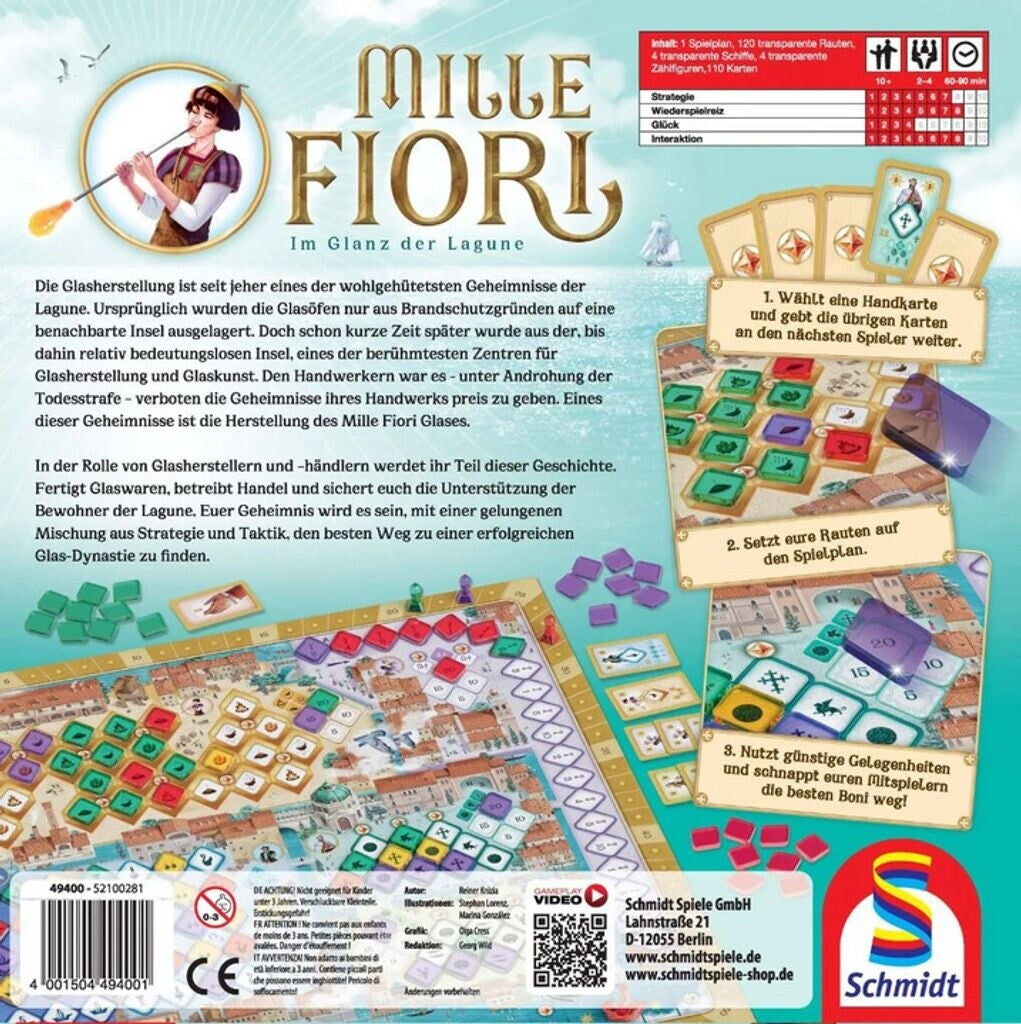 Mille Fiori, Rückseite