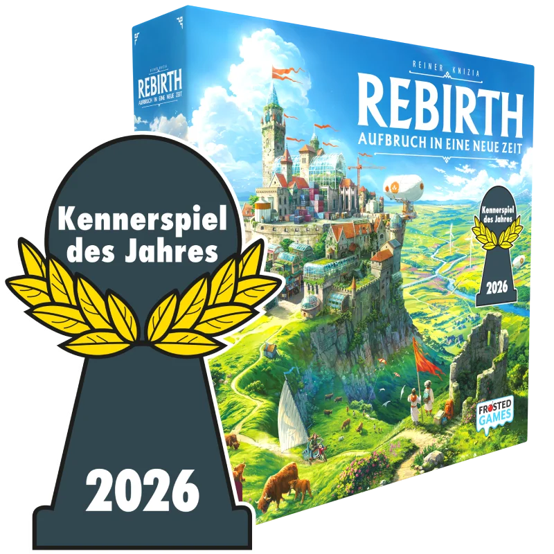 Rebirth: Aufbruch in eine neue Zeit (DE), Kennerspiel des Jahres 2026, Frosted Games