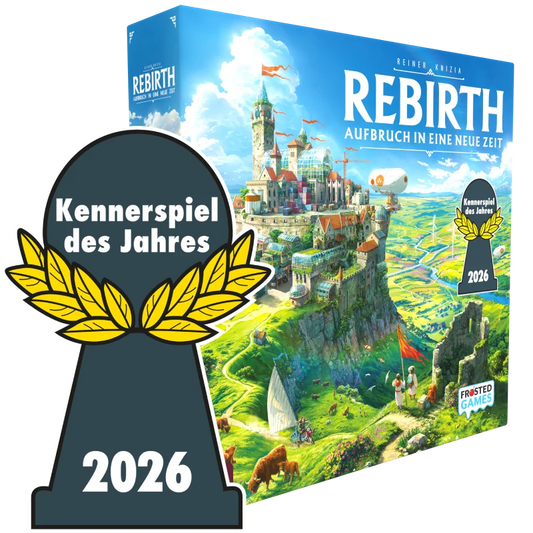 Rebirth: Aufbruch in eine neue Zeit (DE), Kennerspiel des Jahres 2026, Frosted Games