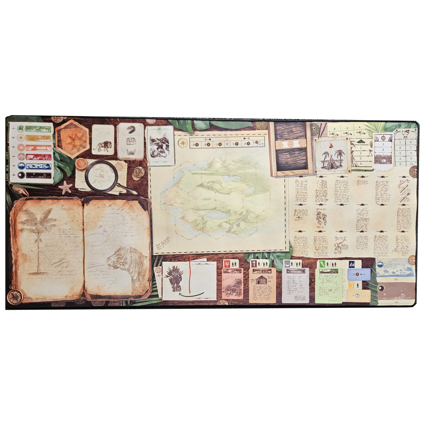 Robinson Crusoe: Riesige Playmat/Spielmatte (109x50cm), Gamefound, Neopren