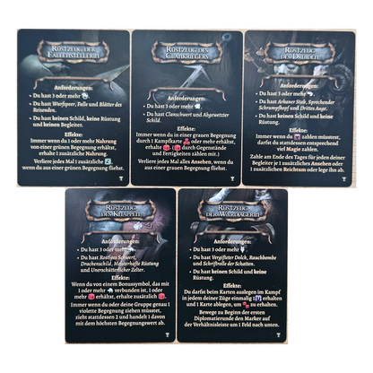 Tainted Grail: Item Sets, 5 Rüstzeug-Karten, Promo, Fall of Avalon, DE