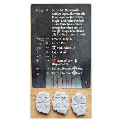 Tainted Grail: Kriegsrunen, Runensteine, Promo-Erweiterung, Fall of Avalon, DE