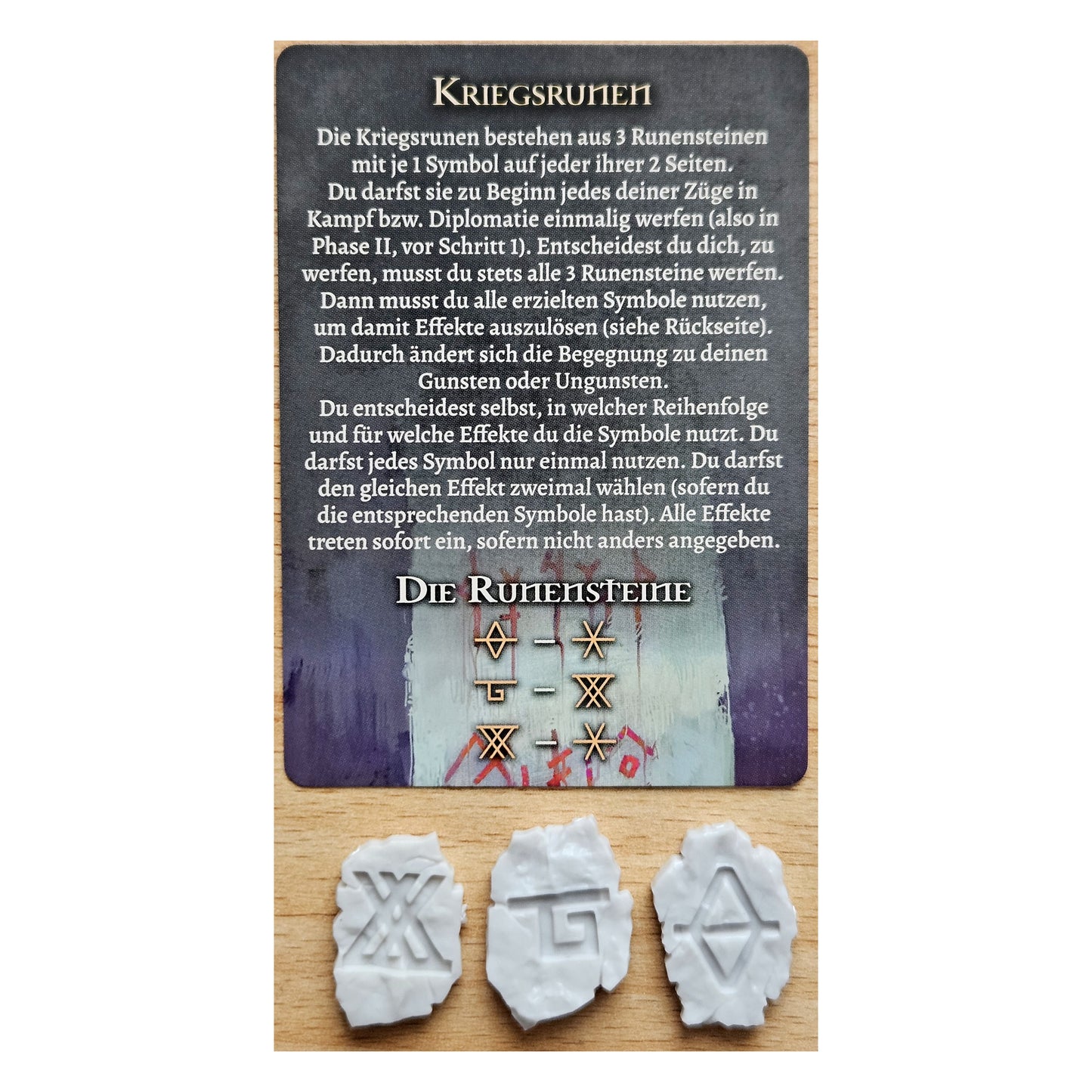 Tainted Grail: Kriegsrunen, Runensteine, Promo-Erweiterung, Fall of Avalon, DE