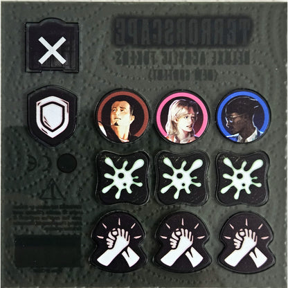 Terrorscape: Deluxe Acrylic Tokens - New Content, Rückseite