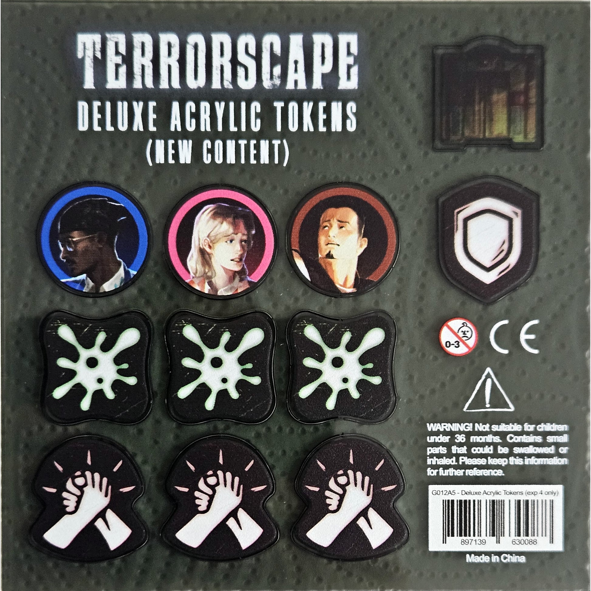 Terrorscape: Deluxe Acrylic Tokens - New Content, Cover