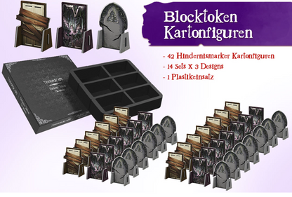 Terrorscape: Deluxe Token Pack #1, Block-Token-Pappfiguren, Spielmaterial