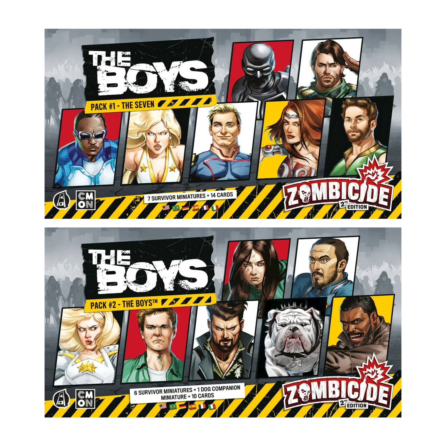 Zombicide: The Boys Bundle Pack #1 & #2, DE/EN, 2 Erweiterungen, CMON