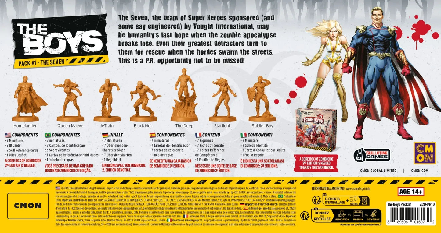 Zombicide: The Boys Bundle Pack #1 & #2, DE/EN, 2 Erweiterungen, CMON
